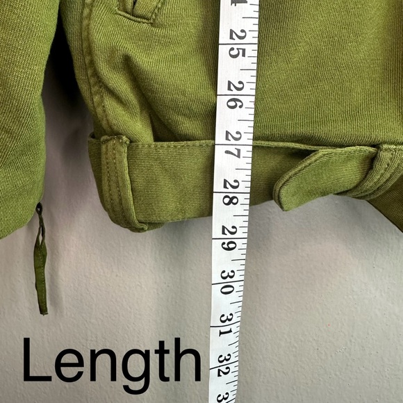 Free People-We the People olive Rebel Knit Oversized Moto Jacket Sz L - Picture 8 of 13